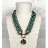 collier MAILLE vert