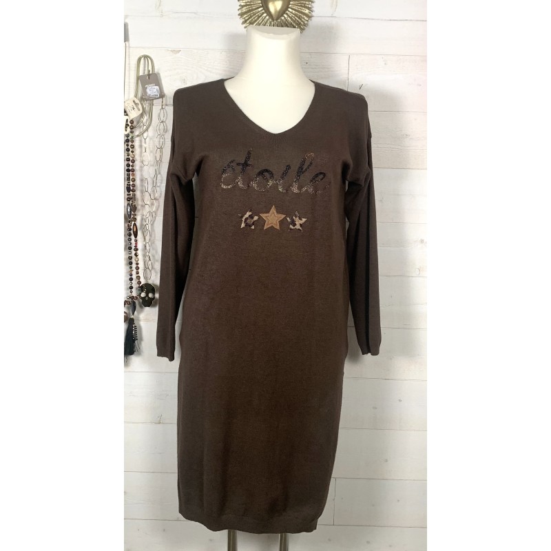 Robe ETOILE chocolat