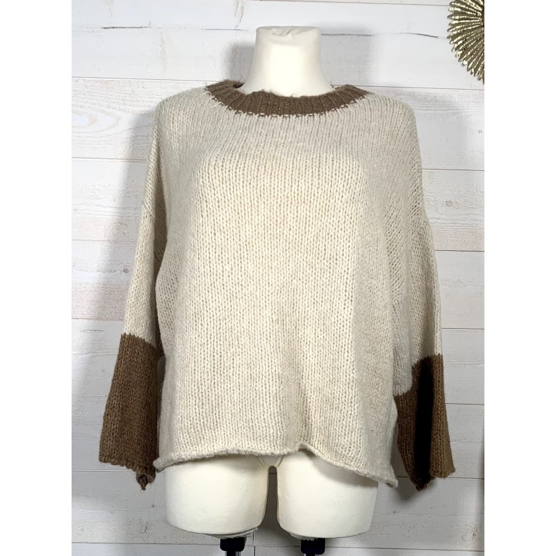 Pull OSLO écru