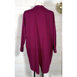 Chemise EDEN framboise