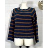 Pull rayé NINO camel