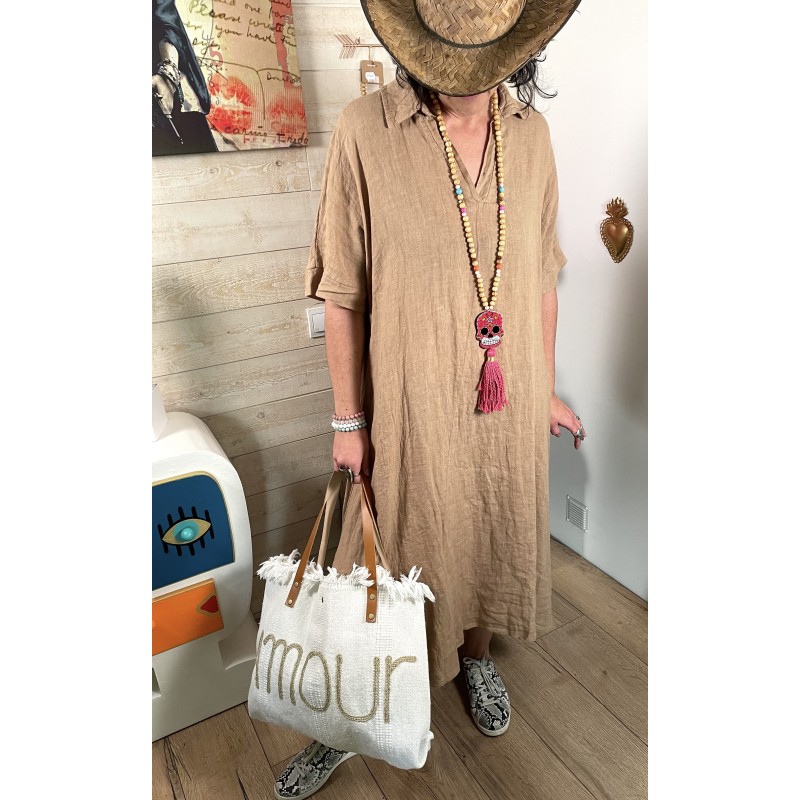 Robe LIN camel
