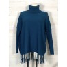 Pull FRANGINE bleu canard