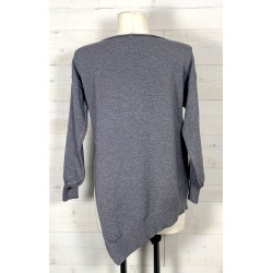 Pull ZIGZAG gris