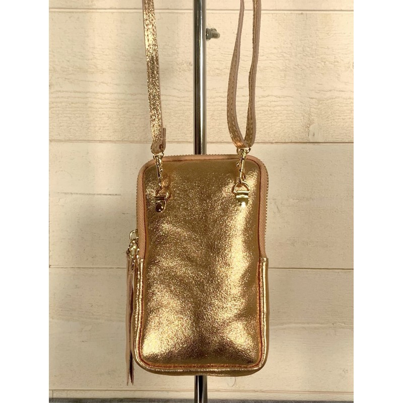Sac pochette STAR rose gold