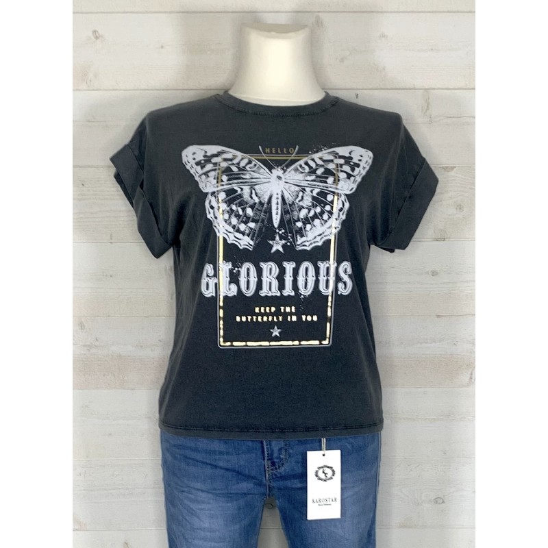 Tee shirt GLORIUS noir