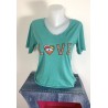 Tee shirt Love turquoise