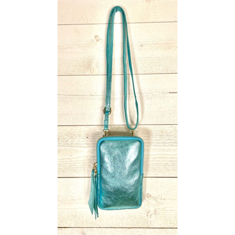 Sac pochette STAR turquoise