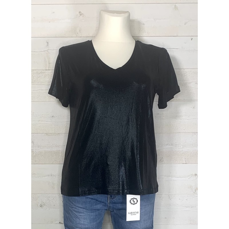 Tee shirt Lurex noir
