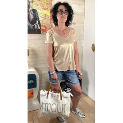 Tee shirt Lurex or
