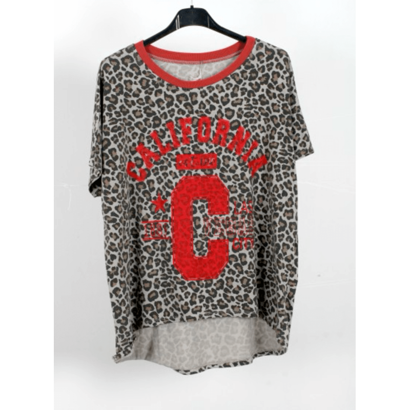 Teeshirt CITY rouge