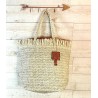 Sac cabas paille beige