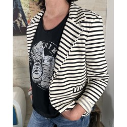 Blazer NEST rayé noir
