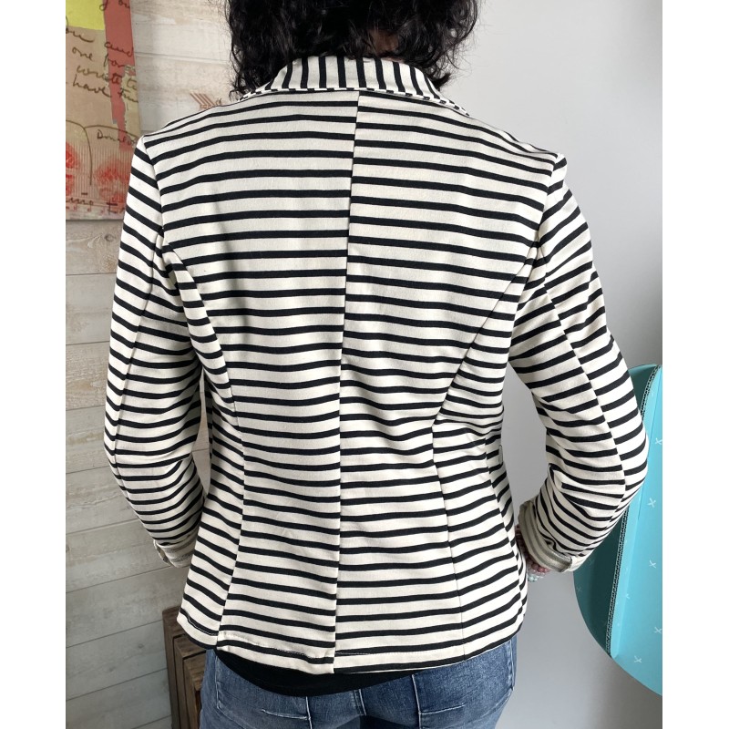 Blazer NEST rayé noir