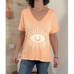 Tee shirt Carla orange