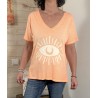 Tee shirt Carla orange