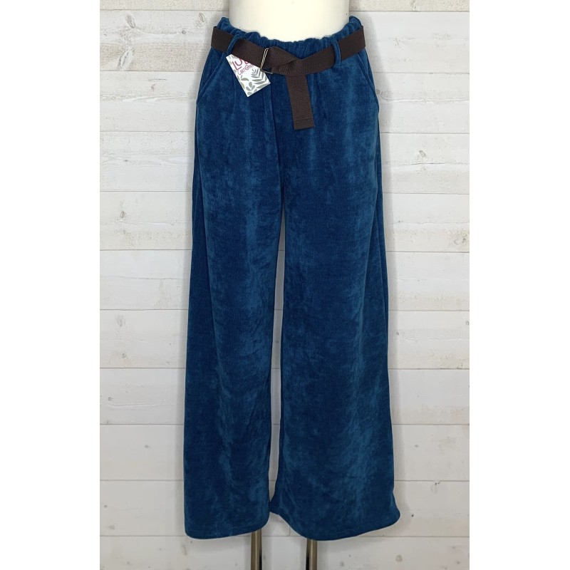 Pantalon VELOURS bleu