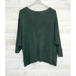 Pull Jojo kaki foncé
