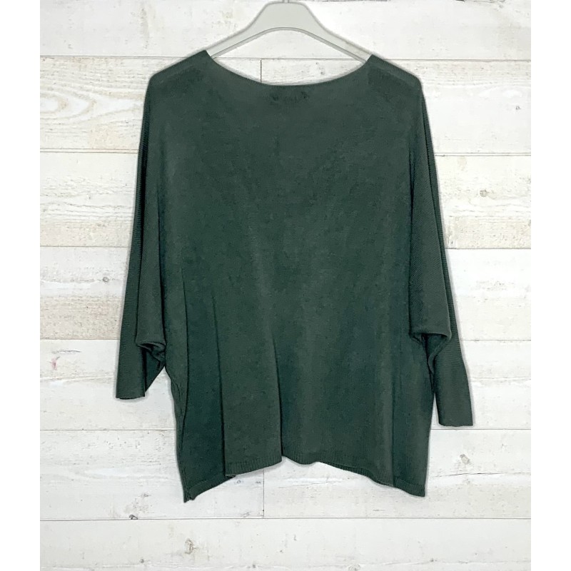Pull Jojo kaki foncé