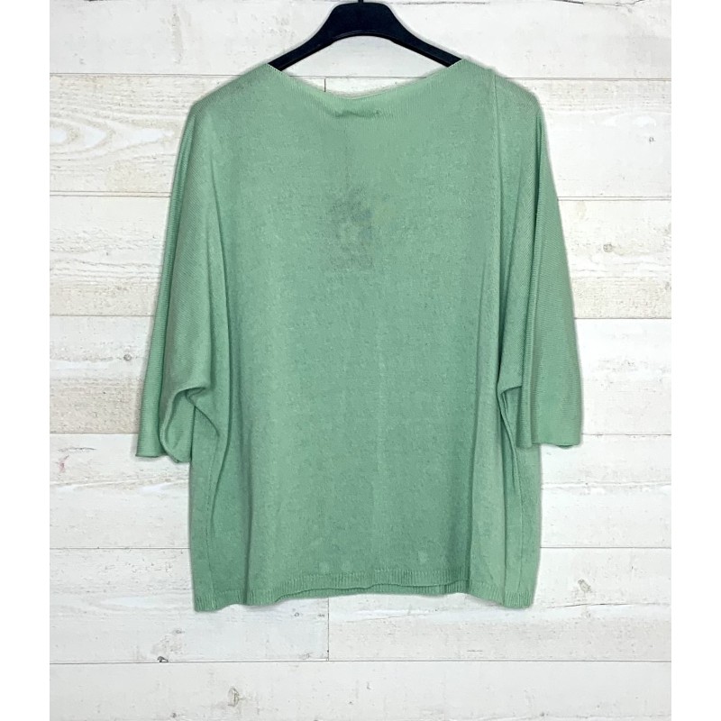 Pull Jojo vert d'eau