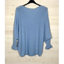 pull COUTURE bleu