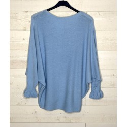 pull COUTURE bleu