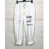 Pantalon WILD blanc
