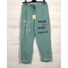 Pantalon WILD vert céladon