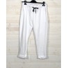 Pantalon LOTUS blanc