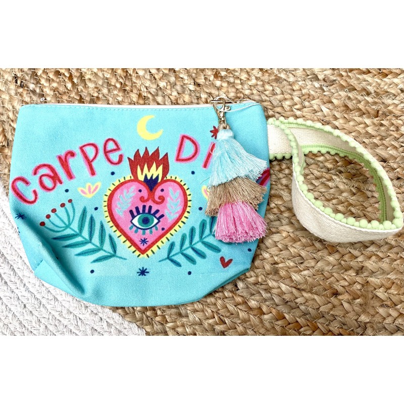Pochette turquoise