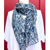Foulard couleur bleu jean
