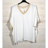 Teeshirt OVER blanc