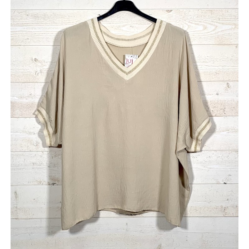 Teeshirt OVER beige