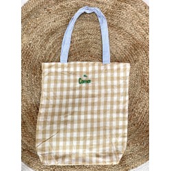 Tot bag vichy beige