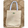 Tot bag vichy beige