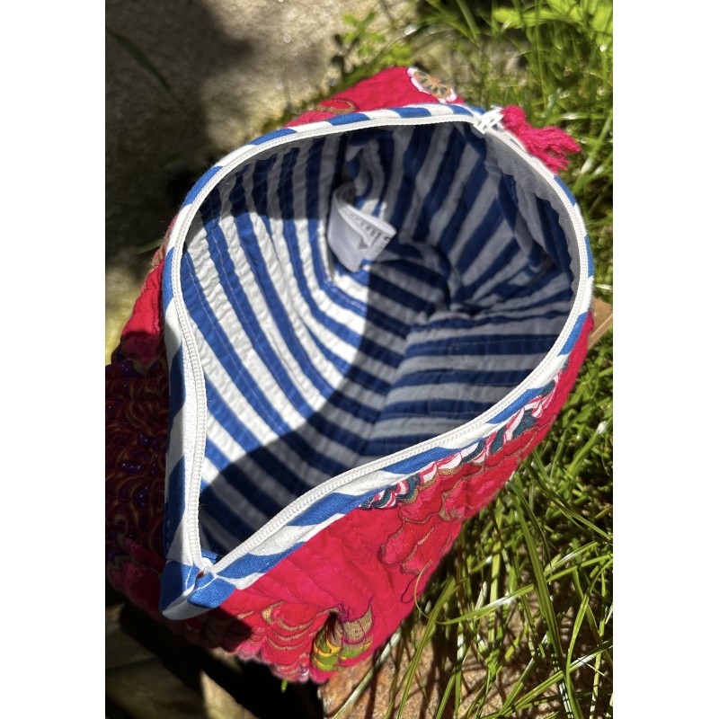 Pochette PALME framboise