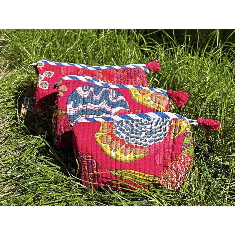 Pochette PALME framboise