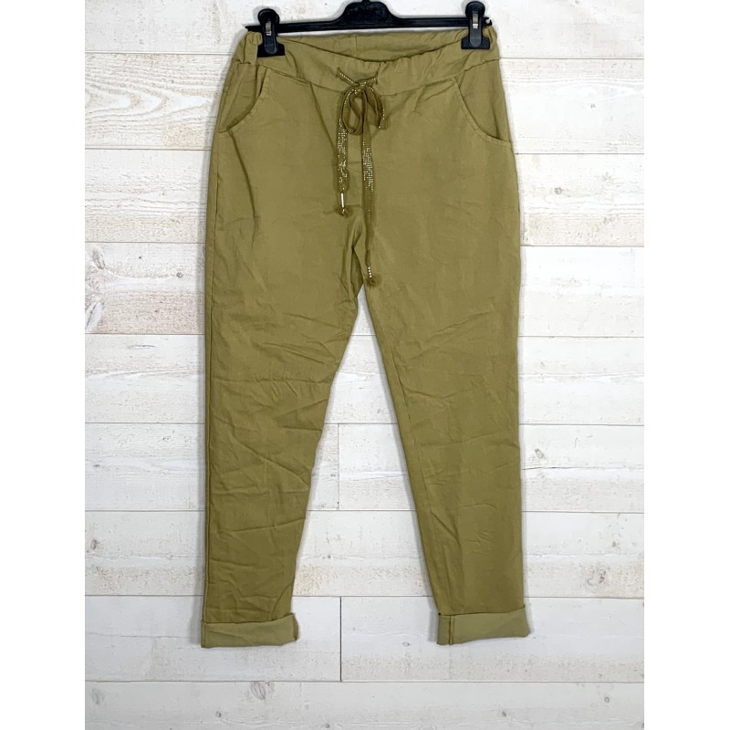 Pantalon CORA vert pistache