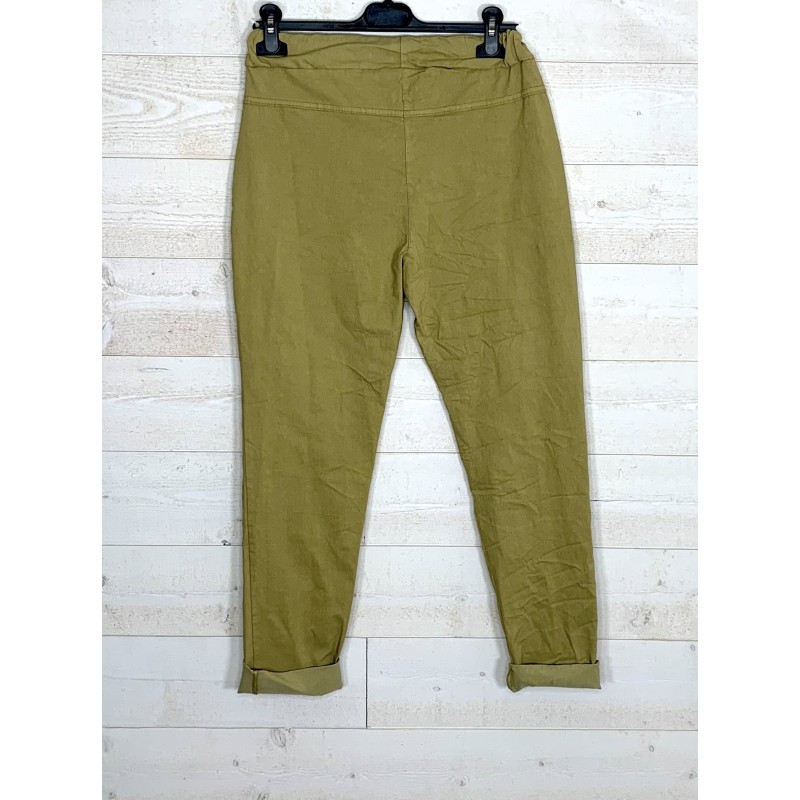 Pantalon CORA vert pistache