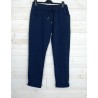 Pantalon COME bleu orage