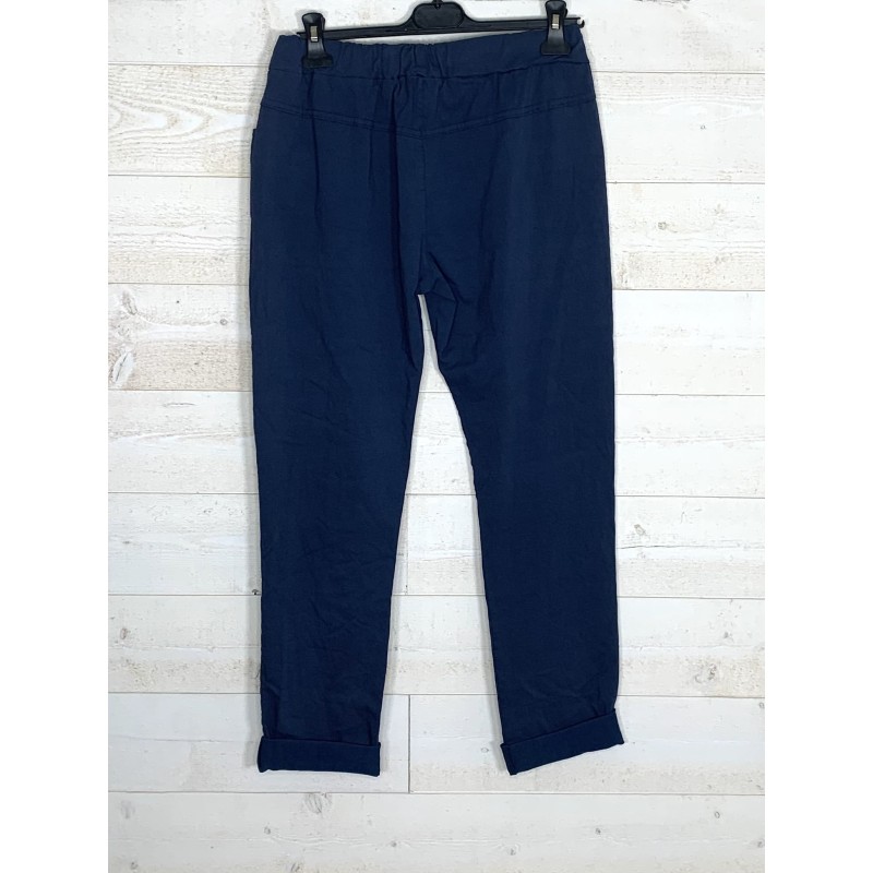 Pantalon COME bleu orage