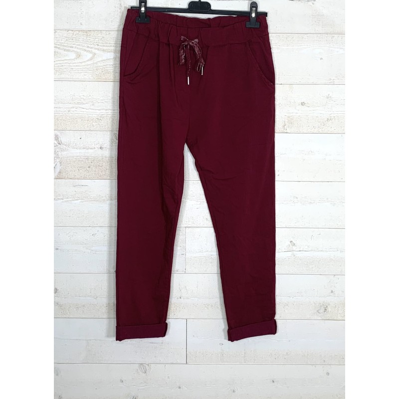 Pantalon COME bordeau