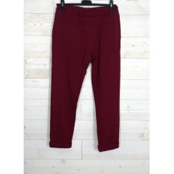 Pantalon COME bordeau