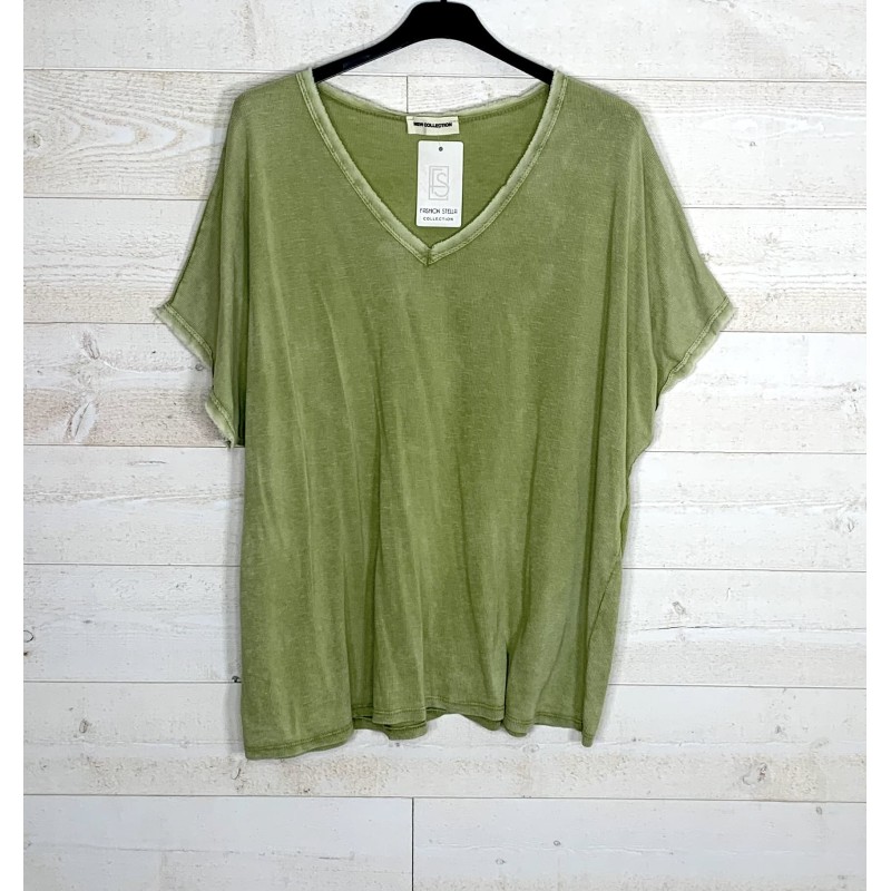 Teeshirt MANU vert pistache