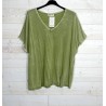 Teeshirt MANU vert pistache