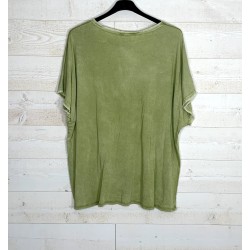 Teeshirt MANU vert pistache