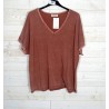 Teeshirt MANU terracota