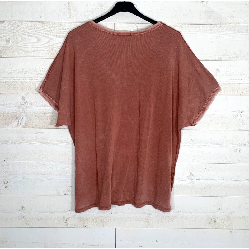 Teeshirt MANU terracota
