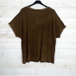 Teeshirt MANU marron