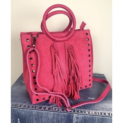 Sac cuir Frange